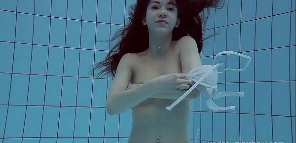  Roxalana swims like a fish with her tight pussy